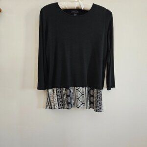 J. Jill Black Top XS Petite